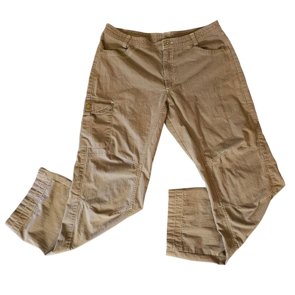 ​Killik Women’s‎ Cargo Hiking Technical Outdoor Gorpcore Pants - Size 12 - Brown